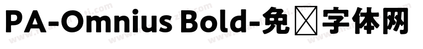 PA-Omnius Bold字体转换